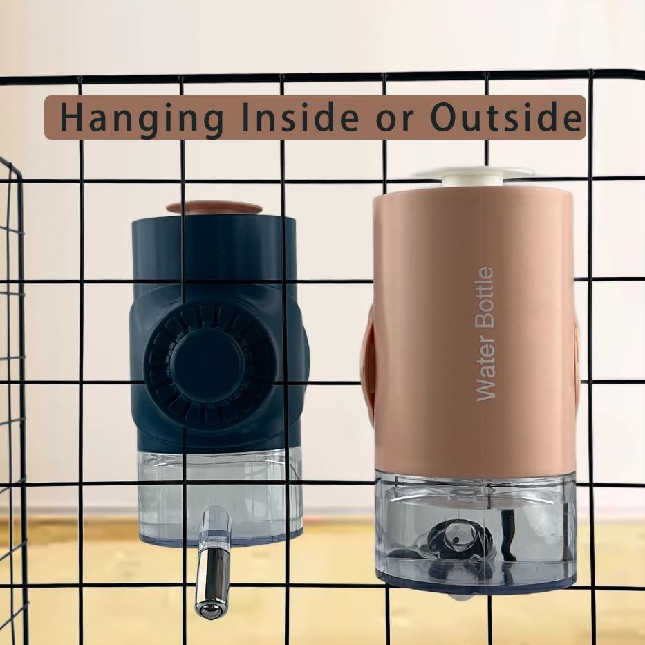 Alimentador automático de agua para gatos y perros dispensador colgante de 500 ml para jaula 4
