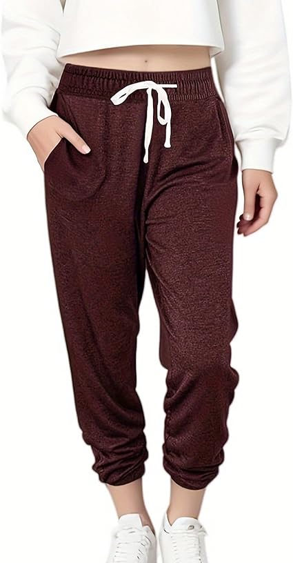 Women Baggy Sweatpants with Pockets Lounge Womens Pajama Pants Female Trouser