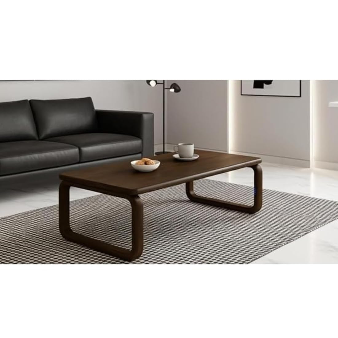 Wooden Expert 36 * 24 * 18 Ultra Big Handmade Solid Wood Coffee Table for Living Room Wooden β Modern Walnut and Oak, Minimalist Mid-Century Design Coffee Table for Living Room Wooden