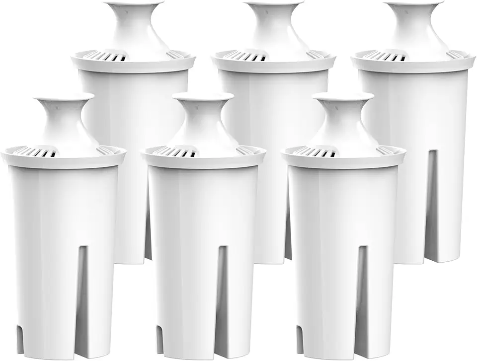 Lifefilter Replacement for Brita® Filters, Pitchers, Dispensers, Classic, OB03, Mavea® 107007 35557, and More, NSF Certified Water Pitcher Filter, 1 Year Supply, 6 Filters
