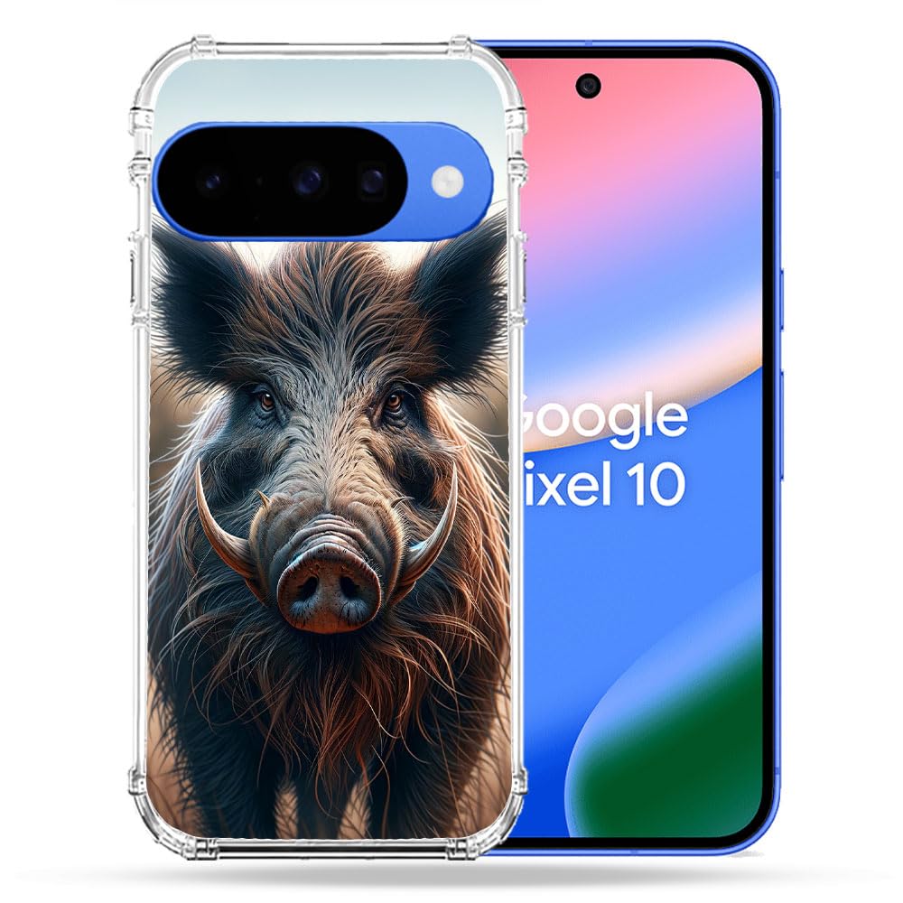 Coque renforcée Google Pixel 10 Chasse Sanglier motif animalier