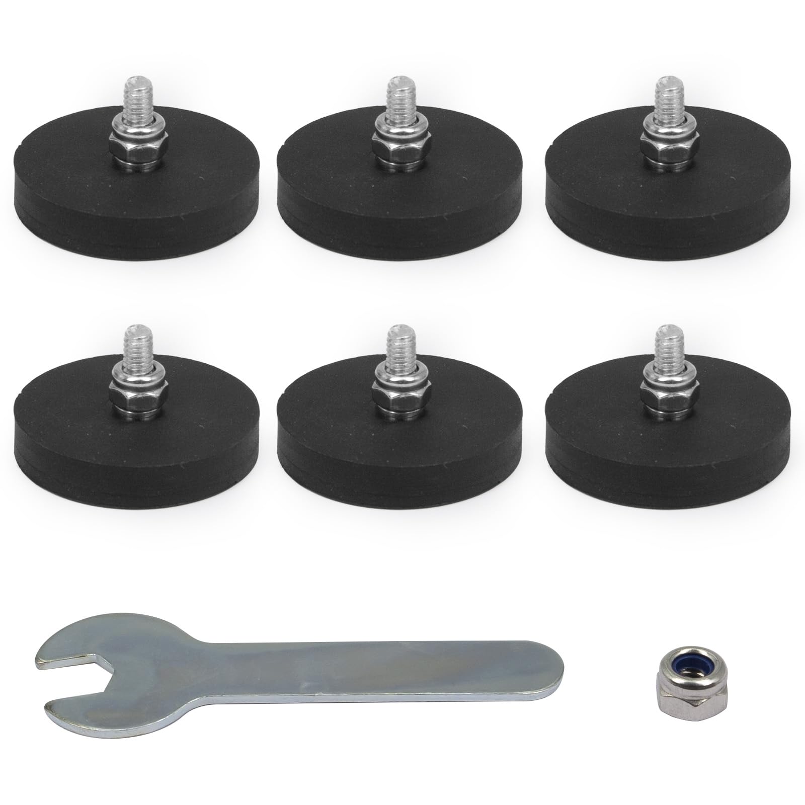 Rubber Coated Magnets, Heavy Duty Waterproof Magnetic Mount for Lights, Tools, Signs, Cameras, Garage, Workshop and Outdoor Use,12Pack — Amazon image 11