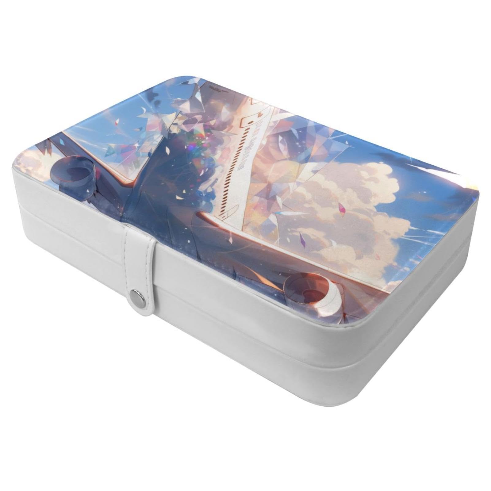 Coffret bijoux en cuir synthétique supérieur - Écrin de rangement pour bracelets et bagues