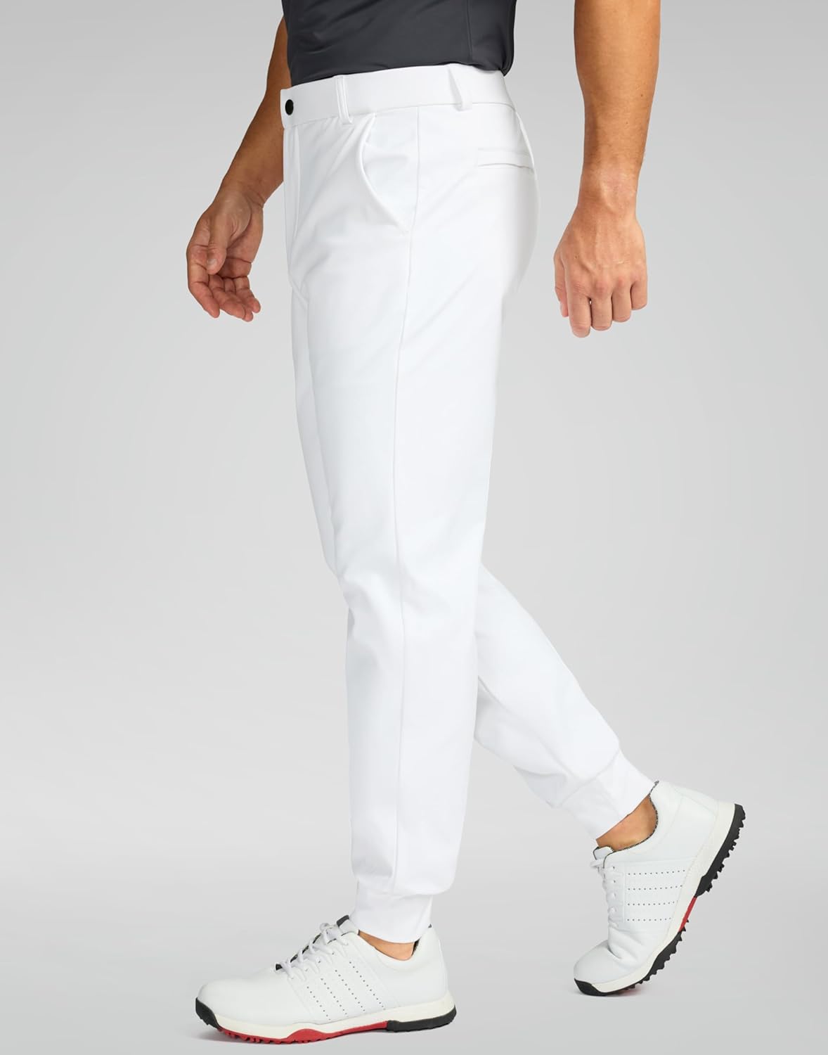 Soothfeel Mens Fleece Lined Golf Joggers with Pockets Slim Fit Stretch Sweatpants Dress Work Travel Warm Winter Pants for Men - Image 4