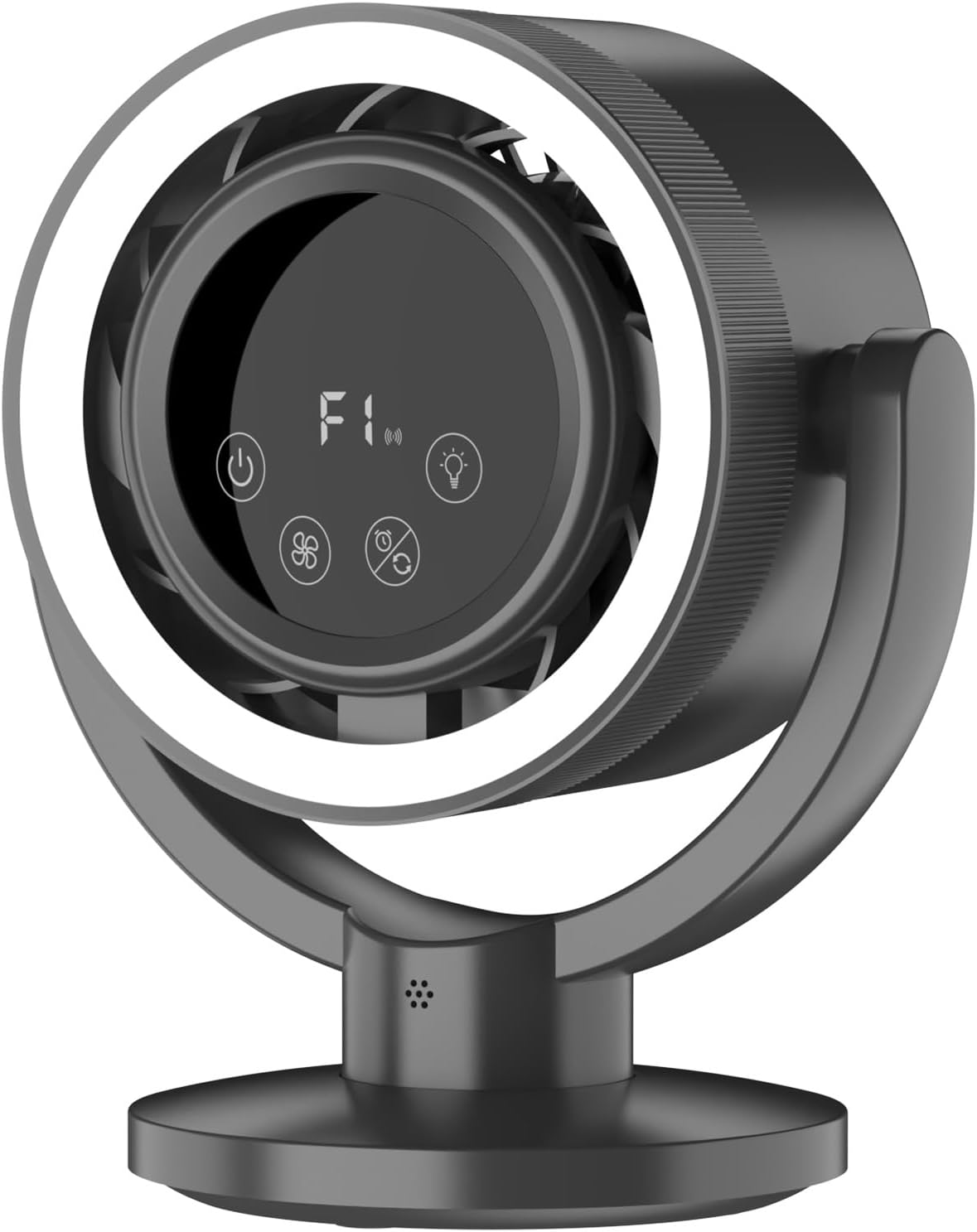 Desk Fans for Bedroom with 4000mAh Rechargeable Battery ,LED Display quiet desktop Fan with Timer, Ultra-Quiet Operation, Night Light Automatic shaking head, Portable Desk Fan for Home Office Camping