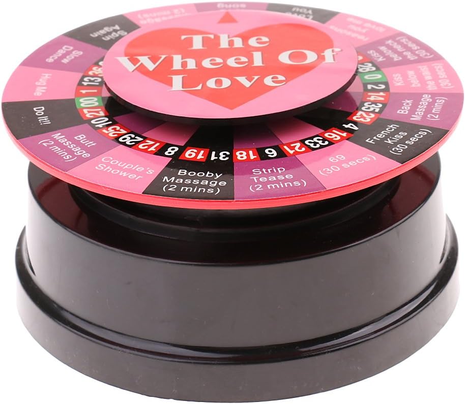 LoveinDIY Truth Or Dare Game, Electric Turntable Roulette Wheel, Couples Lovers Supply