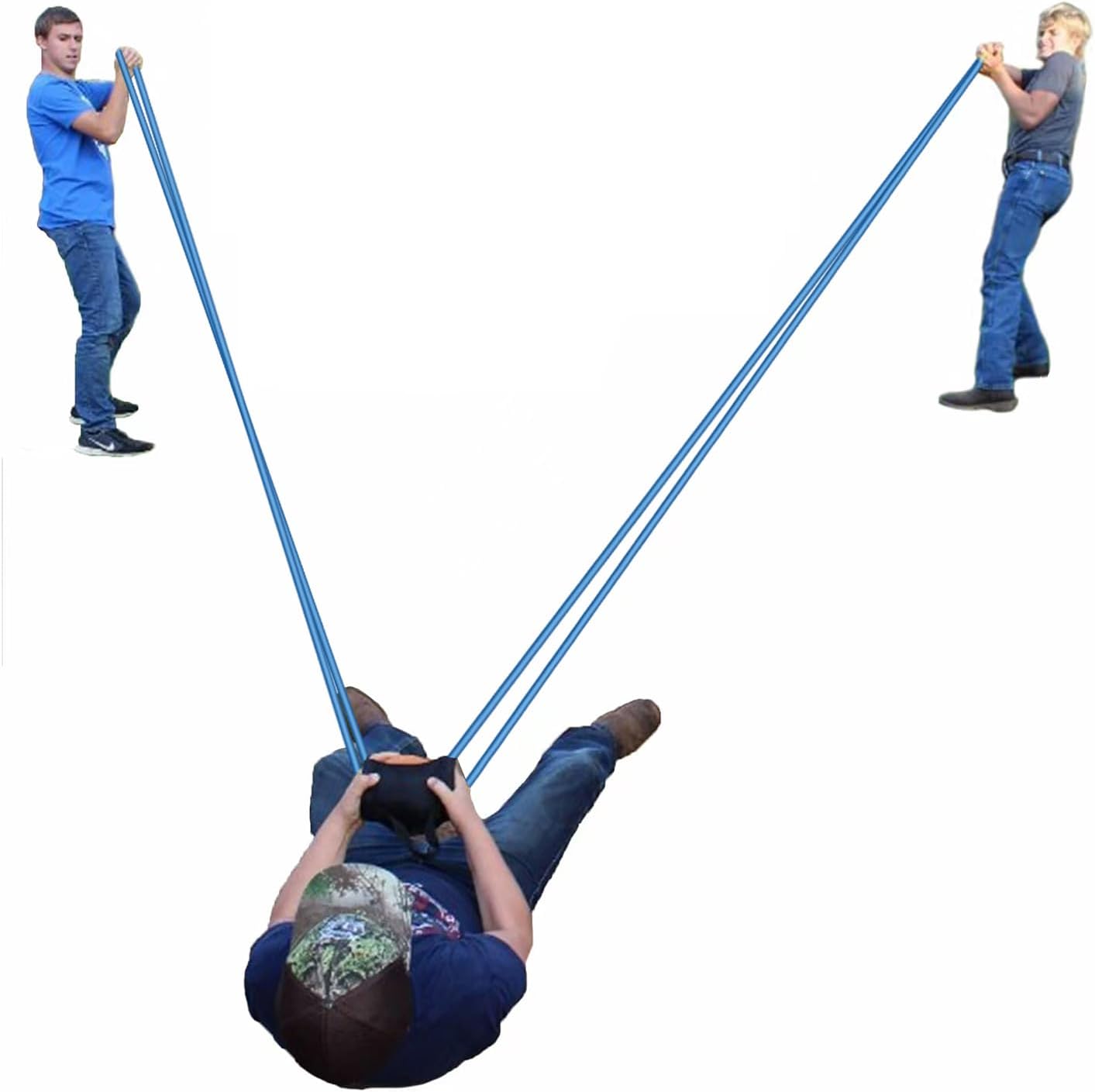 JANADIO Water Balloon Launcher 500 Yard Long Range,3 Man Slingshot with 500 Biodegradable Water Balloons,Giant Slingshot T-Shirt Launcher Cannons,Party Game Yard Toys for Kids and Aldults