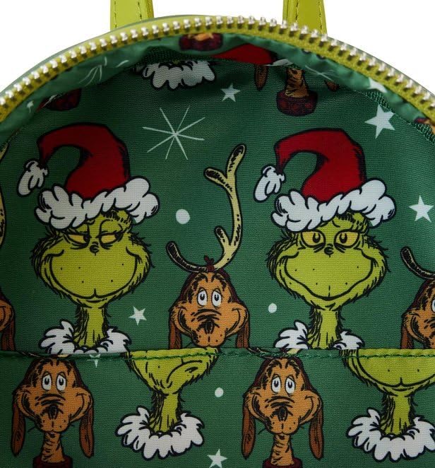 Loungefly Dr. Seuss' How the Grinch Stole Christmas! Santa Cosplay Mini Backpack - Image 6
