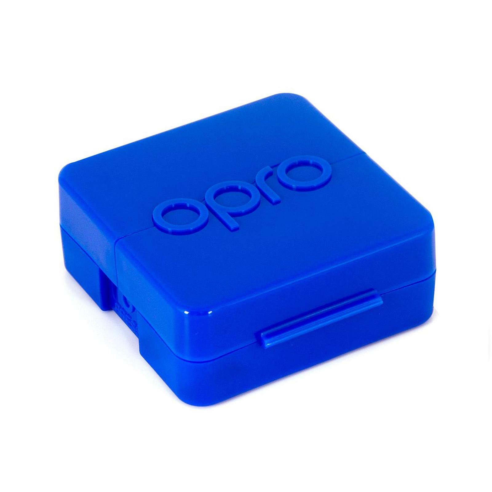 Opro Self-Fit Anti-Microbial Mouthguard Case - Treated With A Biomaster Additive To Prevent Microbial Growth Within The Case To Your Gum Shield Clean And Safe, Blue