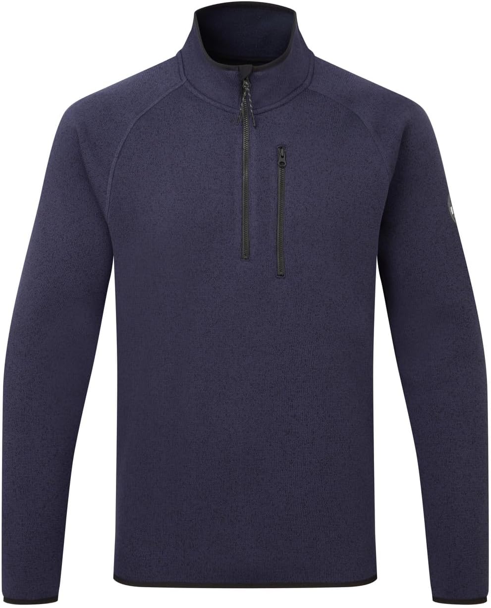 Gill Mens 1/4 Zip Knit Fleece Pullover/Top - Thermal, Lightweight & Breathable