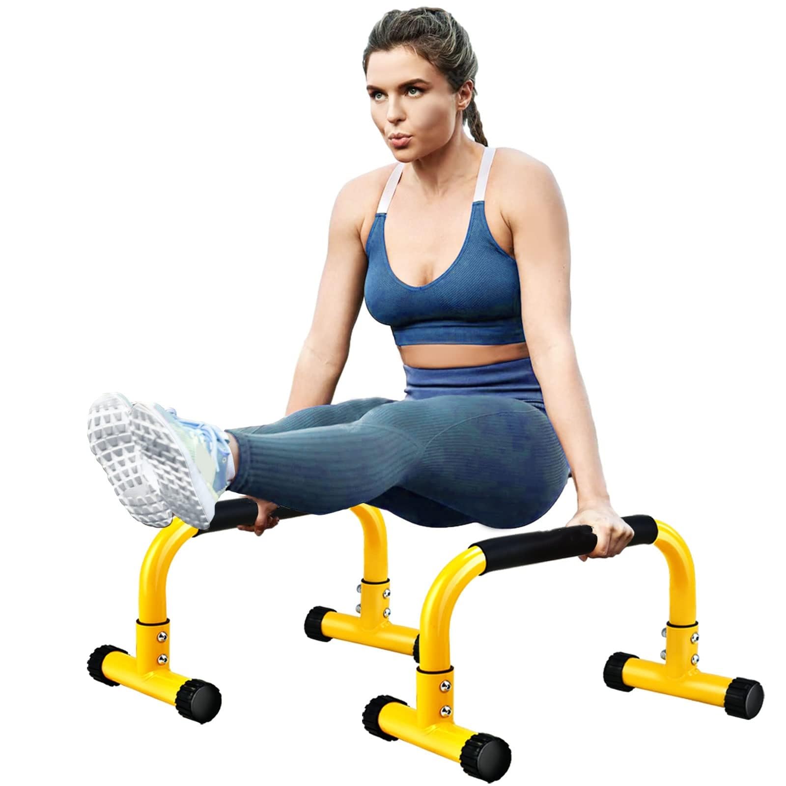 Dip Bar for Home, Push Up Bars Strength Training for Handstands, Full Planche & Dips, L-sit, Calisthenic, Push Up Stands Handle for Floor Workouts Calisthenics Equipment