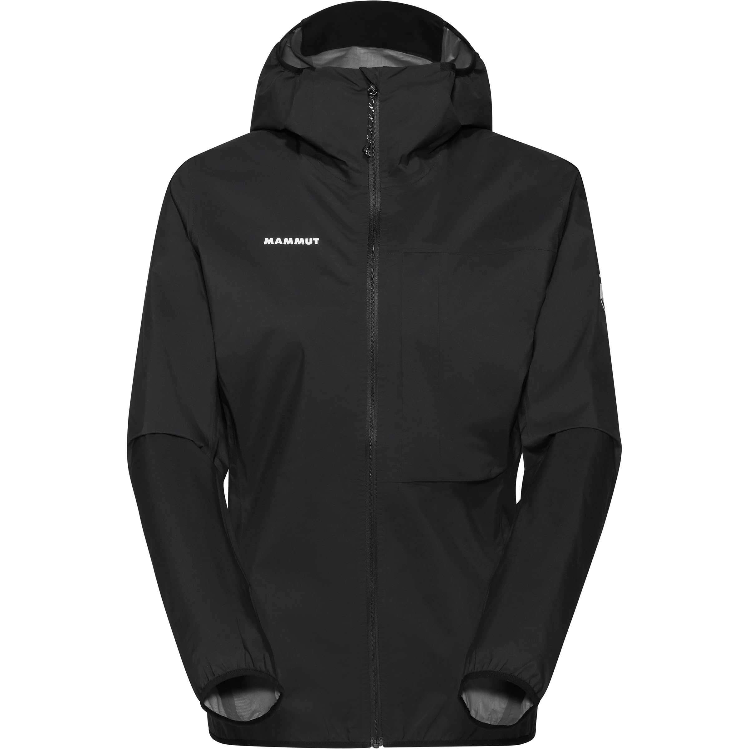 Mammut Kompakte minimalistische Hardshell-Wanderjacke Ducan Light HS Hooded Jacket Damen Schwarz M