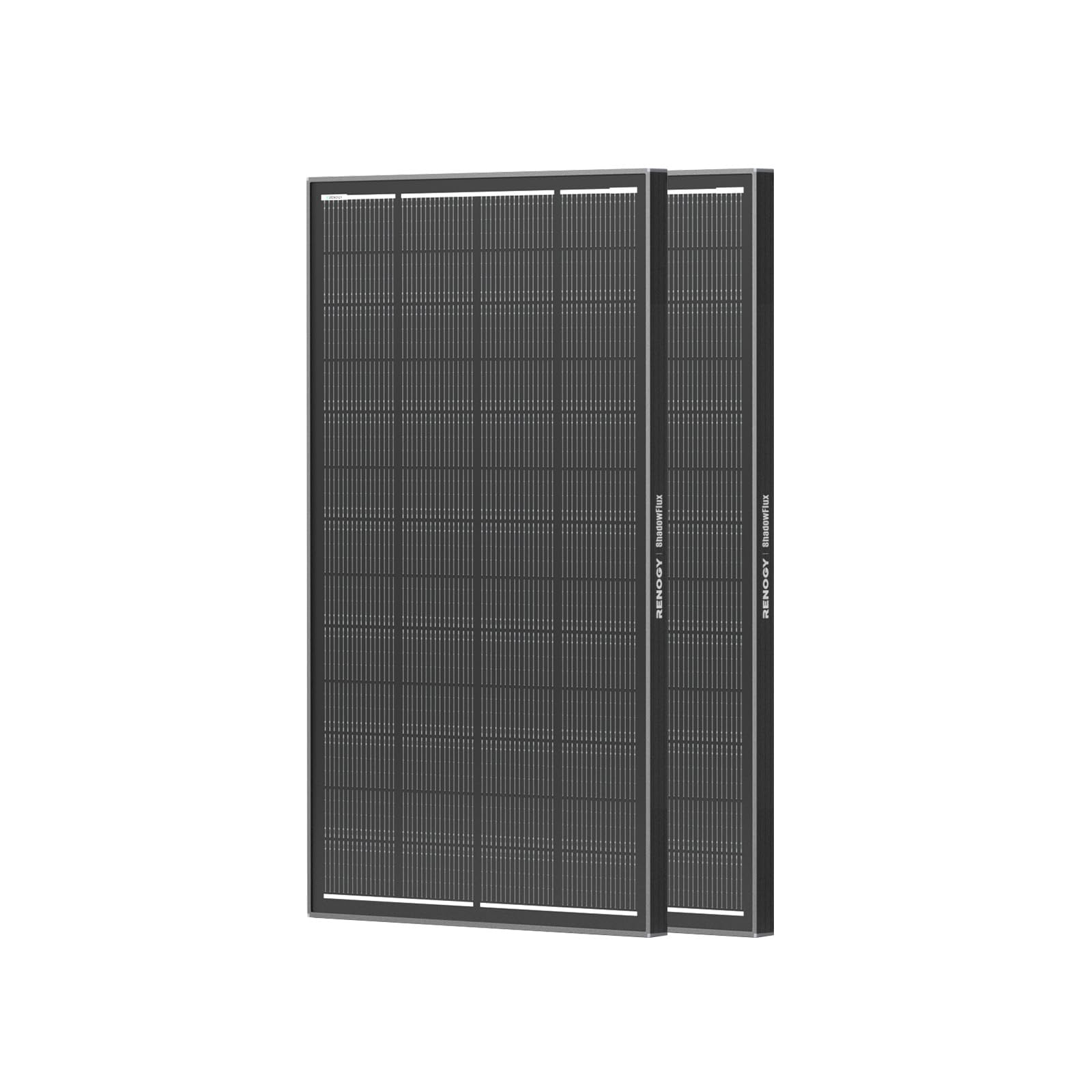 Renogy Black 240 Watt Shadowflux Anti-Shading Solar Panel N-Type, 2Pcs 120W Solar Panels 12 Volt 16Bb, 25% High-Efficiency Pv Module For Rv Marine Rooftop Farm Battery,