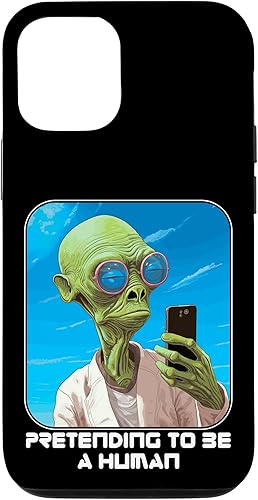 iPhone 13 Pro Alien Pretending To Be A Human Halloween Women, Men, Kids Case
