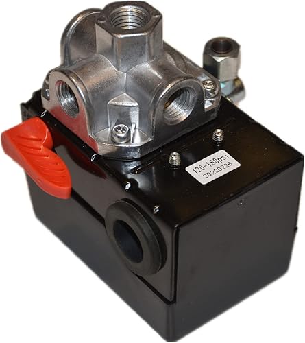 XIAOWEI Interruptor de presión 5140117-89 para el artesano de la PSI del compresor de aire del cable de Porter 150/120