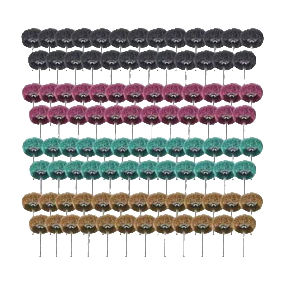 Nylon-Schleifrad Polierrad mit Griff Faser-Bring-Kopf-Zubehör(Yellow Fiber Wheel Double Layer)
