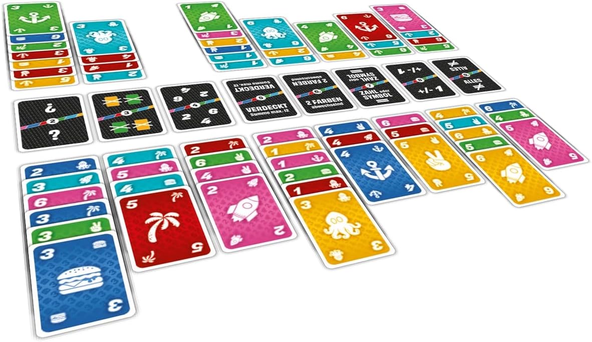 Game Factory 646064 Subito, Fast Card Game, Two Person Game, Family Game for 2 to 4 Players, from 8 Years