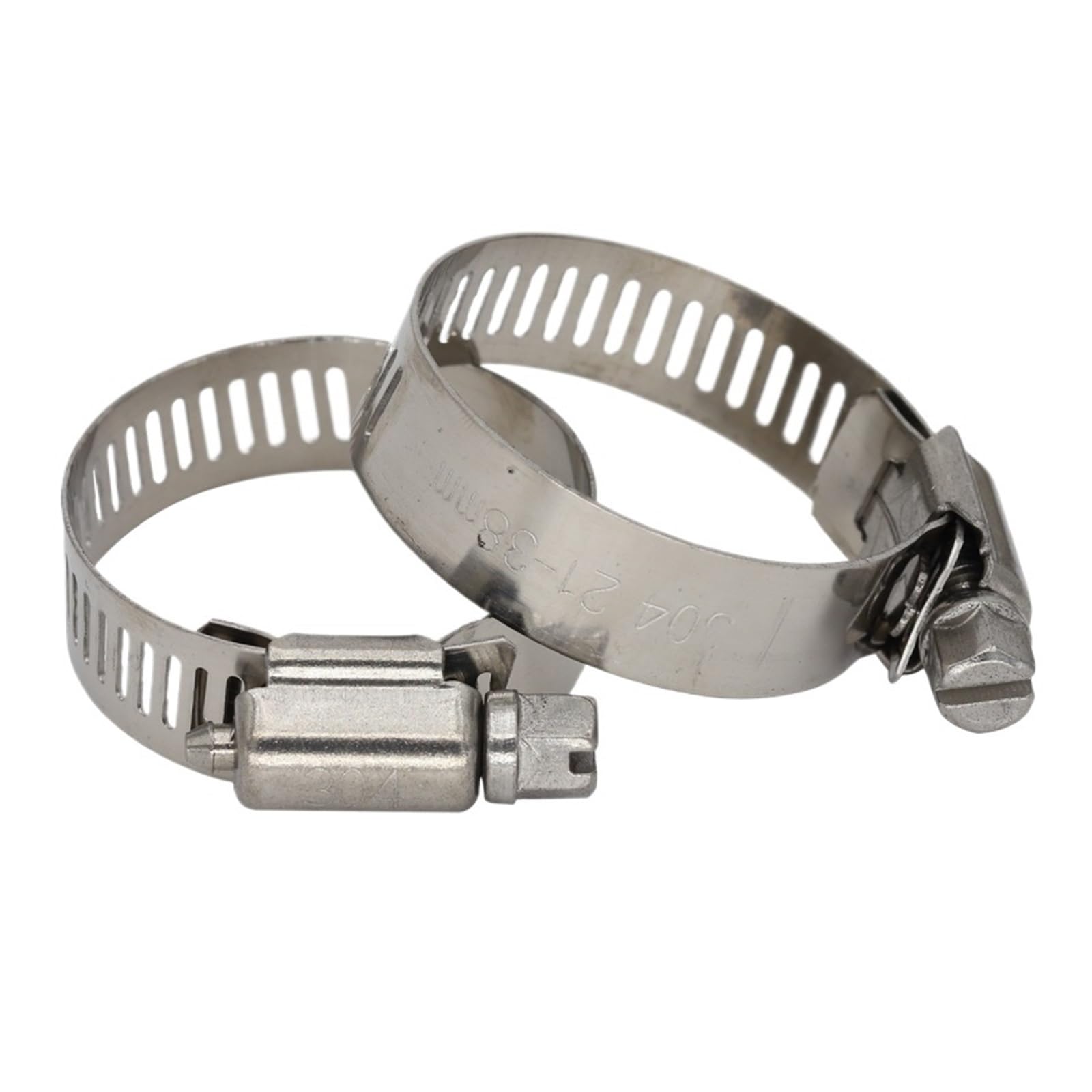 Stainless Steel Pipe clamp 40-63mm 46-70mm 52-76mm 59-82mm 65-89mm 72-95mm 304 Stainless Steel 304ss Pipe Clip Line Swivel Drive Hose Worm Gear Clamp(3Pcs 46-70mm)