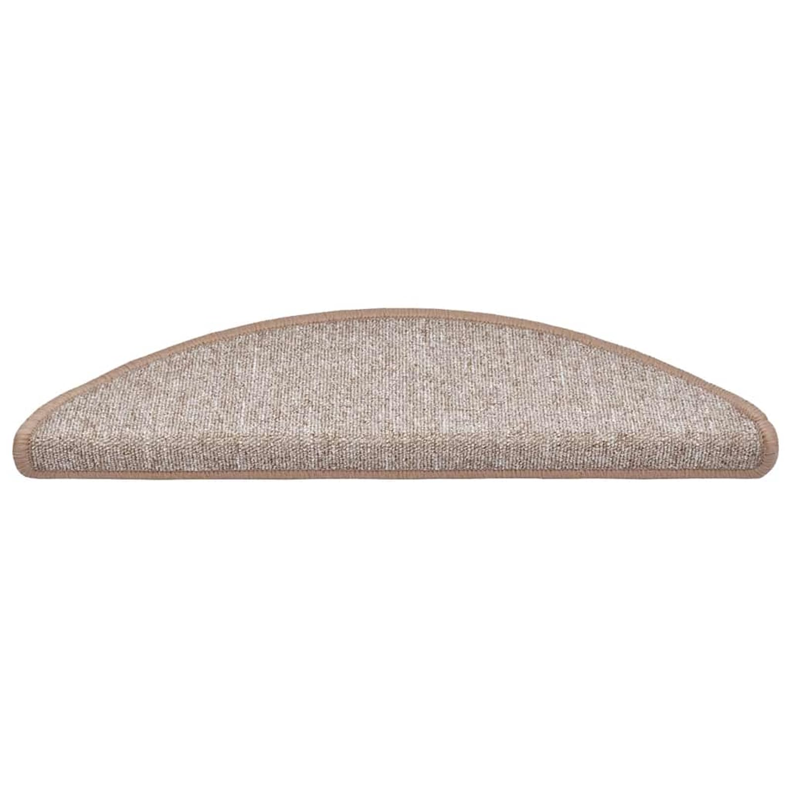 Tidyard Tapis d'escalier 30 pcs Marron 56x17x3 cm, Tapis Escalier Tapis de Sécurité pour Sol Protection, Aînés et Animaux