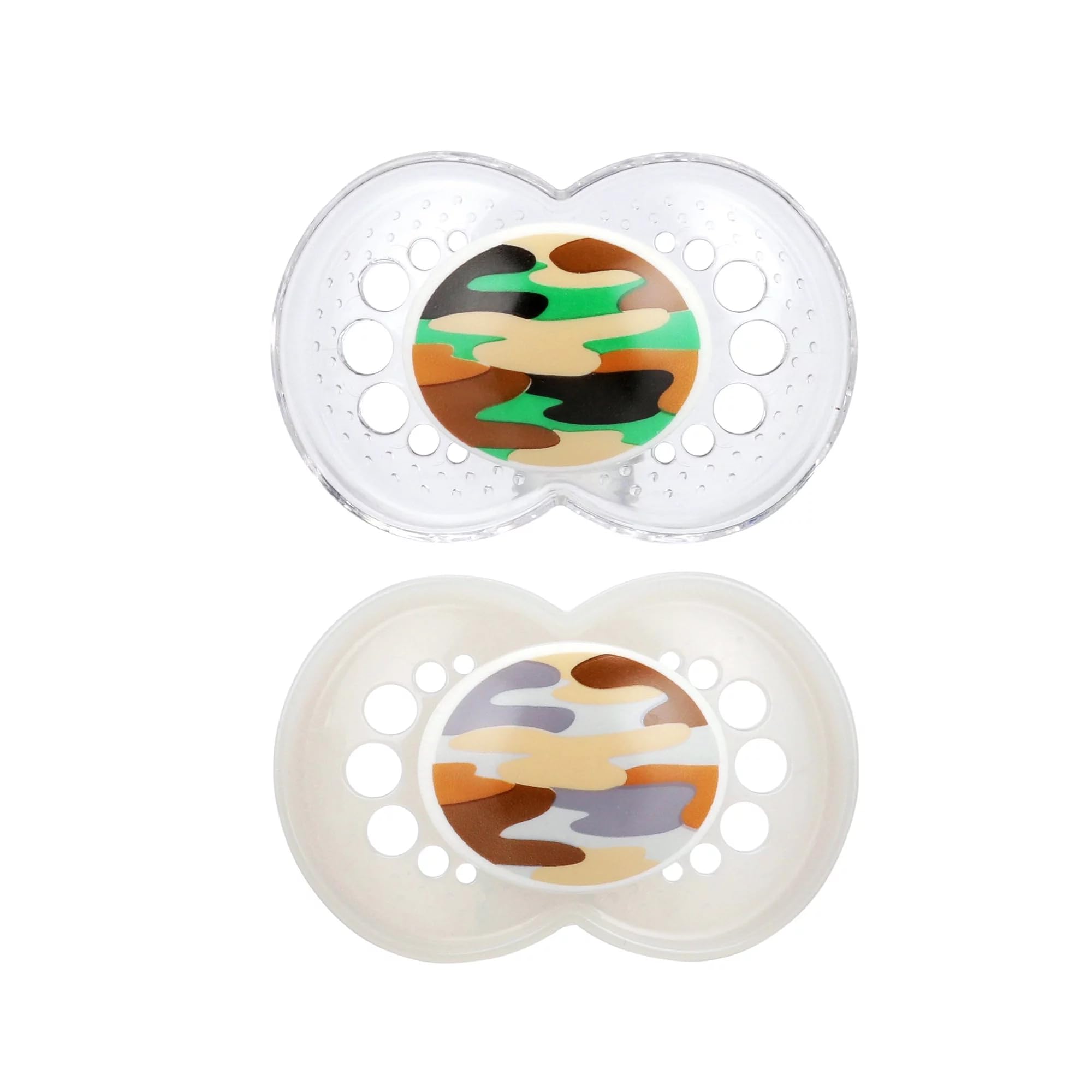 In-Ear Ohrhörer [MAM My Little Farm Schnuller (2 Stück, 1 Schnulleretui), Babyschnuller 16 Monate, Unisex-Schnuller, Beste Schnuller für stillende Babys