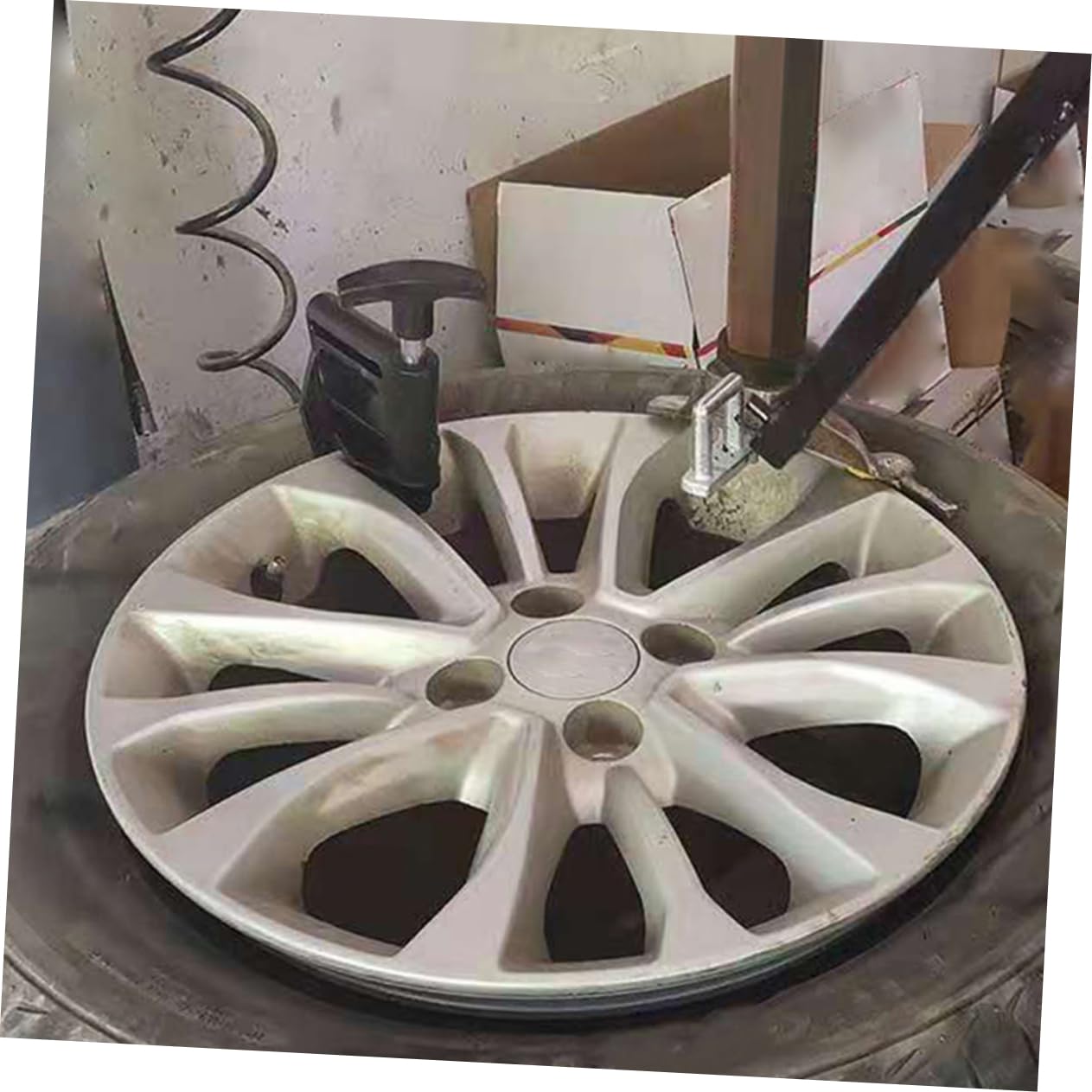 GANAZONO Juego 3 Herramientas Desmontar Neumáticos Manuales, Sujetatalones Negro, Para Coches y Motos, Uso Profesional, Mantenimiento Para Talleres y Mecánicos