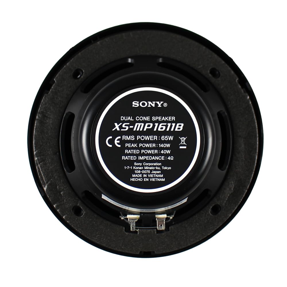 その他 SONY 2P6-120MPD Amazon.com: Sony XS-MP1611 Dual Cone Marine Speakers, Black