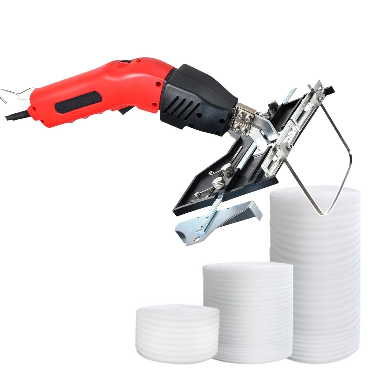 Electric hot Foam Cutter, 200W/250W hot Foam Cutter kit with Slotted Board Ruler, 5-8 Seconds Heat up to 500°C with Slotted Board Ruler(Ks200,110V)