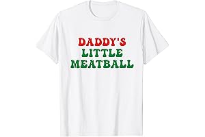 Daddy's Little Meatball Italian Funny Groovy Italian Dad Jokes T-Shirt