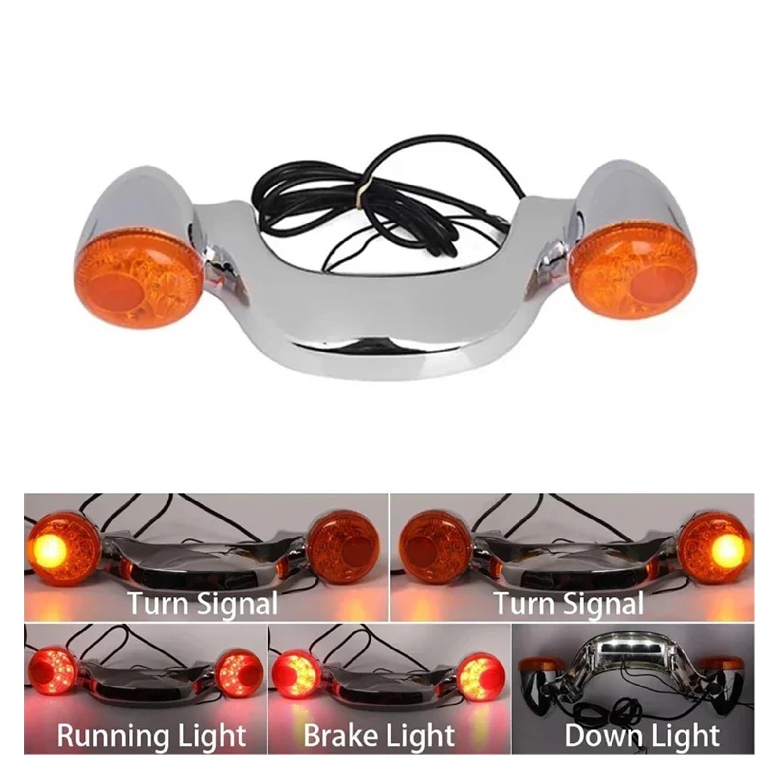 Feu arrière LED pour Moto pour Har&Ley Glide Street, avec Support arrières Lampe