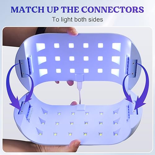 Miniatura 6 de LET'S RESIN Luz UV avanzada, dos caras más tiempo de ajuste (6.6 ft, 9.8 ft, 16.4 ft) luz de resina UV con 36 cuentas LED, lámpara UV de gran tamaño