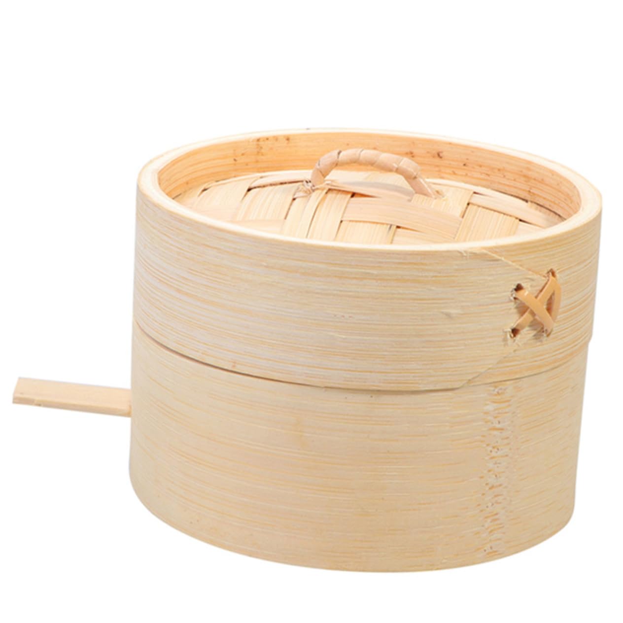 COLLBATH 2 Sätze Dampfkorb aus Holz Dampfgarer für asiatische Gerichte chinesischer Dampftopf Dampfgarer zum Nachtisch Dampfkörbchen chinesischer Dampfer Knödel Hölzern