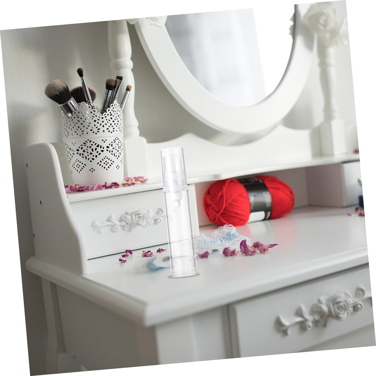 Ipetboom 36pezzi Bottiglie Vuote Press Vacuum Per Viaggi Contenitori Cosmetici Trasparenti Per Della e Prodotti Per Makeup Leggeri e Riutilizzabili Per Home e Travel