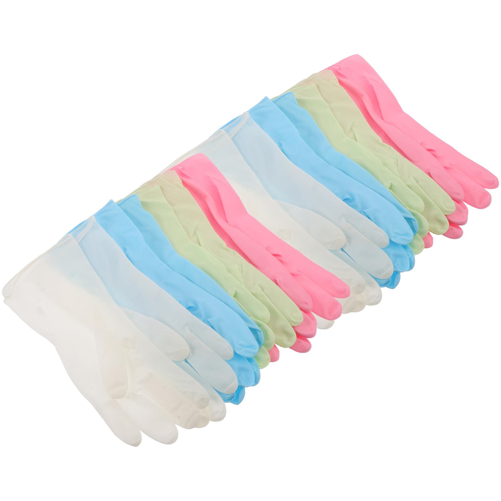 COLLBATH 8 Paia 8 Paia di Guanti di Gomma Riutilizzabili Impermeabili per la Pulizia della Casa, Antiscivolo, Taglia Media, Guanti per Lavare i Piatti in Cucina, Adatti per Lavandino,