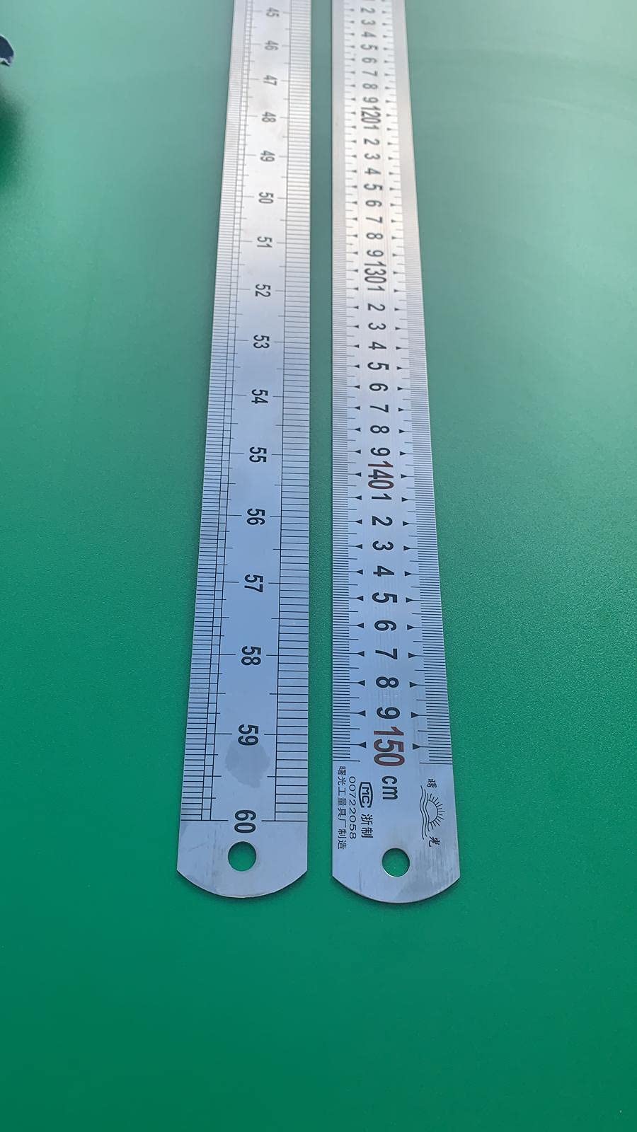 Picturehangingdirect.co.uk Orange,Blue,Black Large One & Half Meter Ruler 1.5M Metal Steel 60" Measure Rule 150Cm 1500Mm Craft Cutting With Waterproof Cover