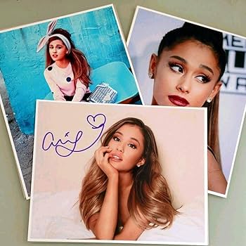 アリアナ・グランデ直筆サイン入り2Lサイズ写真…Ariana Grande Amazon.co.jp: …アリアナグランデ直筆サイン入り大型写真…セット