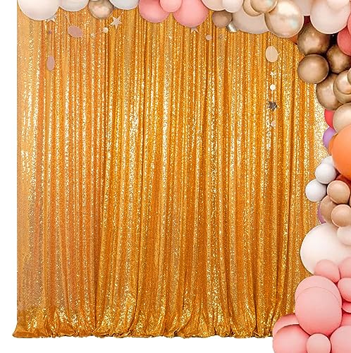 ShiDianYi Gold Shimmer Sequin Fabric Photography Backdrop (20FTX10FT)
