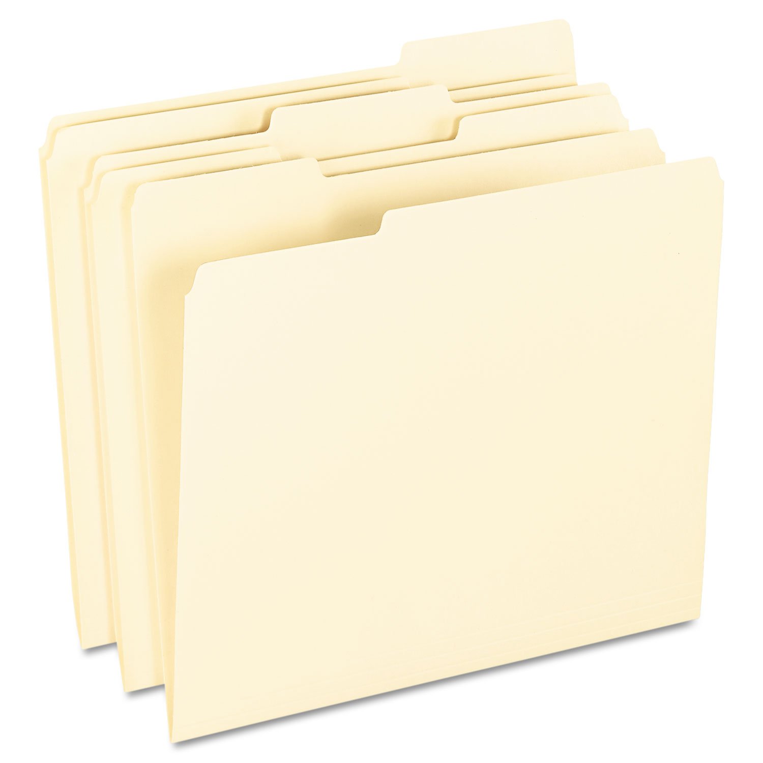 Pendaflex 62702 Smart Shield File Folders, 1/3 Cut End Tab, Letter, Manila, 100/Box