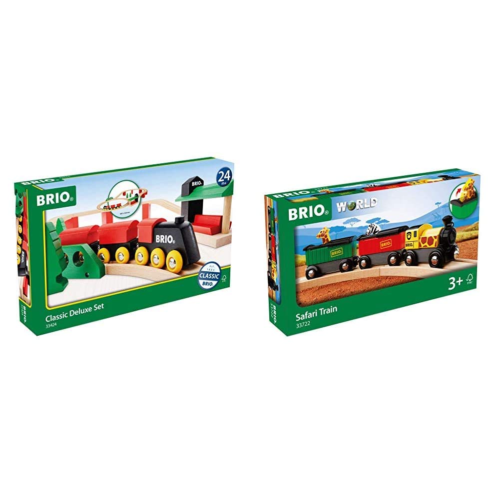 Buy Brio World Classic Deluxe Railway Set 25 Piece Wood Train Set
