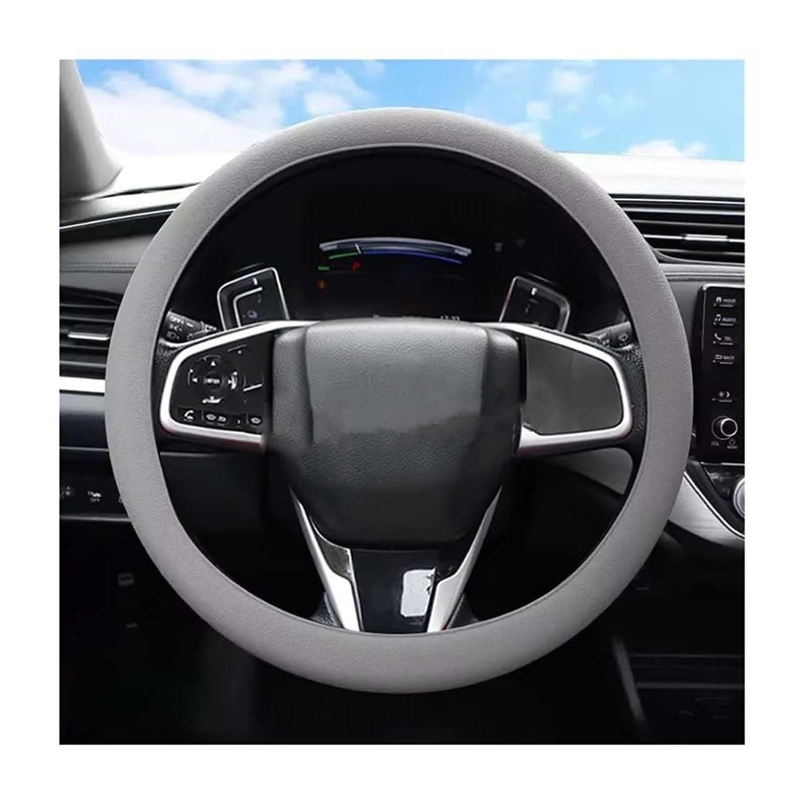 evimo for Smart 451 Brabus Smart 453 fortwo forfour Steering Wheel Cover,A
