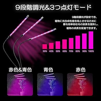 植物育成LED 植物育成ライト led 調光成長開花切り替え可 グロウ 4 楽天市場】植物育成ライト LED 植物ライト 4灯式 室内栽培ランプ