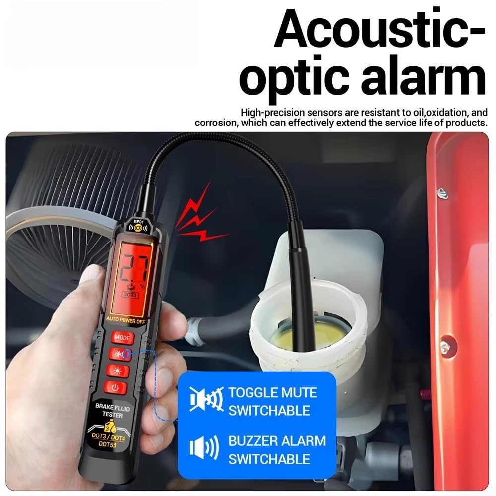 RT01 Testeur de relais automobile, analyseur de relais pour systèmes 12 V et 24 V, testeur de batterie de voiture, capteur de circuit de moto avec affichage numérique (RT01-BF01)