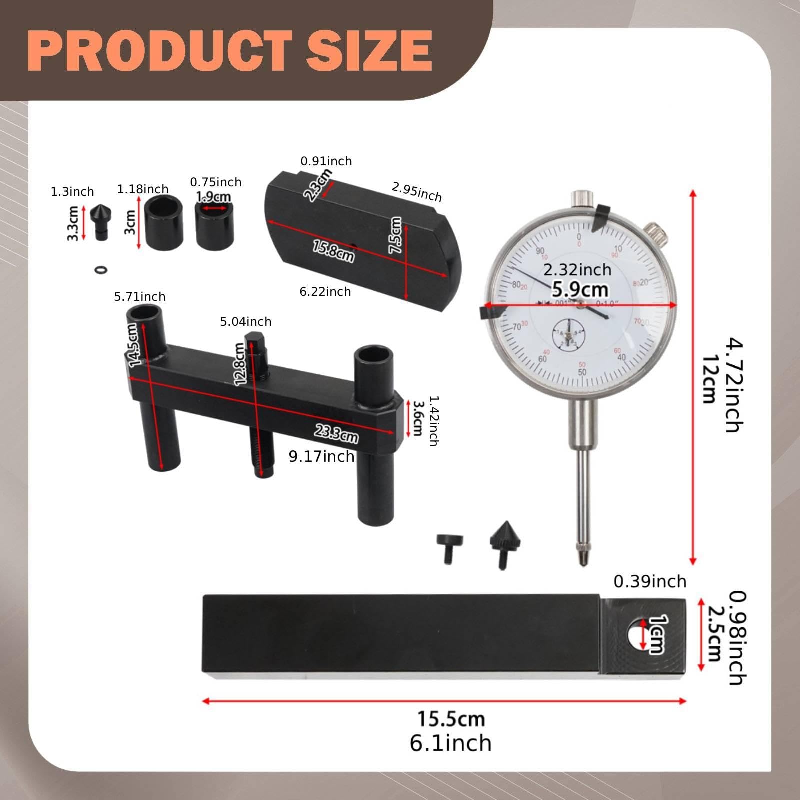 Sleeve Altura Indicador Kit Universal de Calibre para Medición de Altura Herramienta para Instalación de Liners Indicador para Ensamblaje