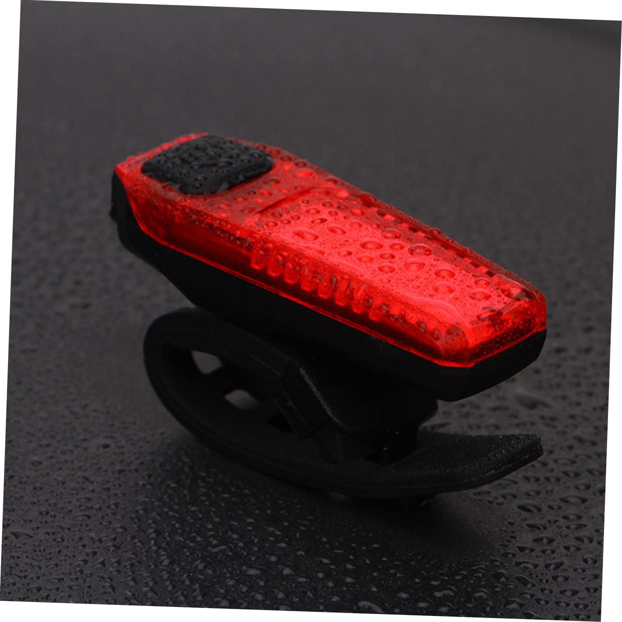 Mikikit Stable Performance Bike Tail Light Rechargeable Bike Warning Light Plastic Night Riding Lamp