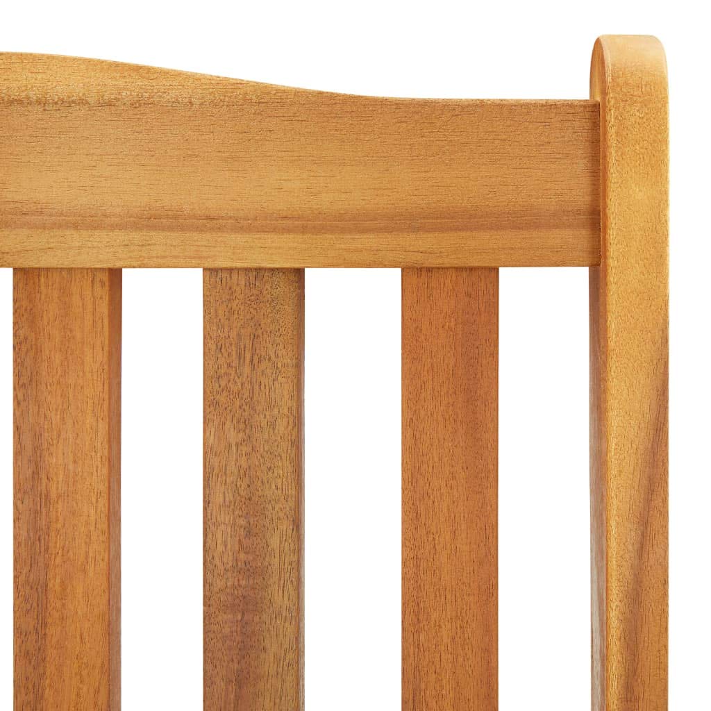 vidaXL Chaise à Bascule Chaise Berçante Fauteuil de Relaxation Chaise de Jardin Fauteuil à Bascule de Patio Extérieur Bois d'Acacia Massif