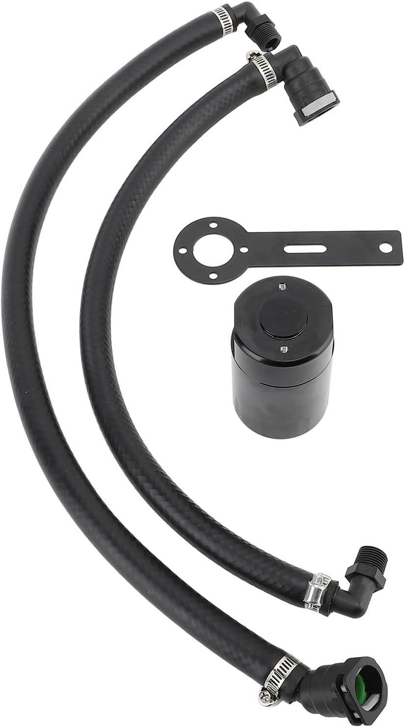 3oz Air Oil Separator Aluminium Alloy Leak Proof Oil Catch Can Tank Hose Filter 6.2L 2021-2023 Truck Engine Maintenance,