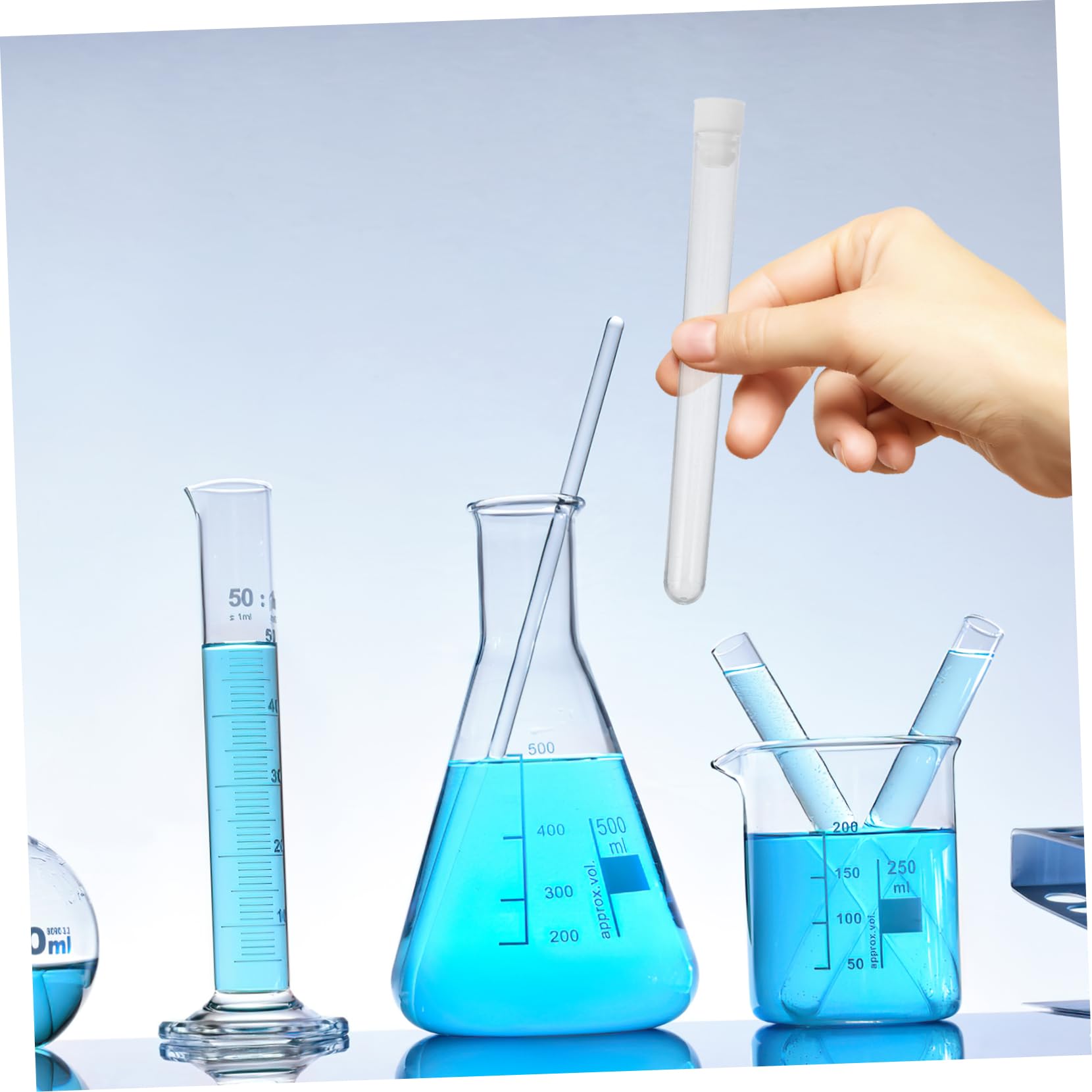 SHINEOFI 100 Unidades de Tubos de Plástico Transparentes Tapa Segura para Almacenamiento Compacto de Agujas y Pequeñas Piezas en Laboratorios y Oficinas