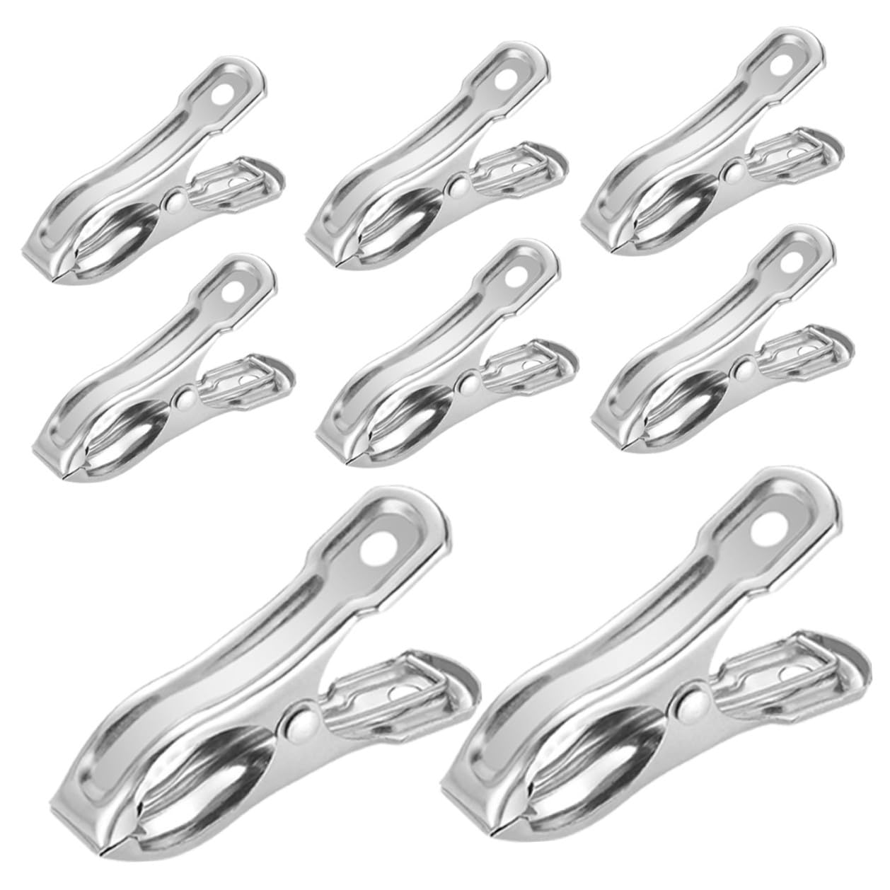 Hohopeti Garden Clips and Plant Cover Clips with Strong Grip Stainless Steel 20pcs and Towels for Fixing String Lights Multifunctional Shade Cloth for Indoor and Outdoor Use