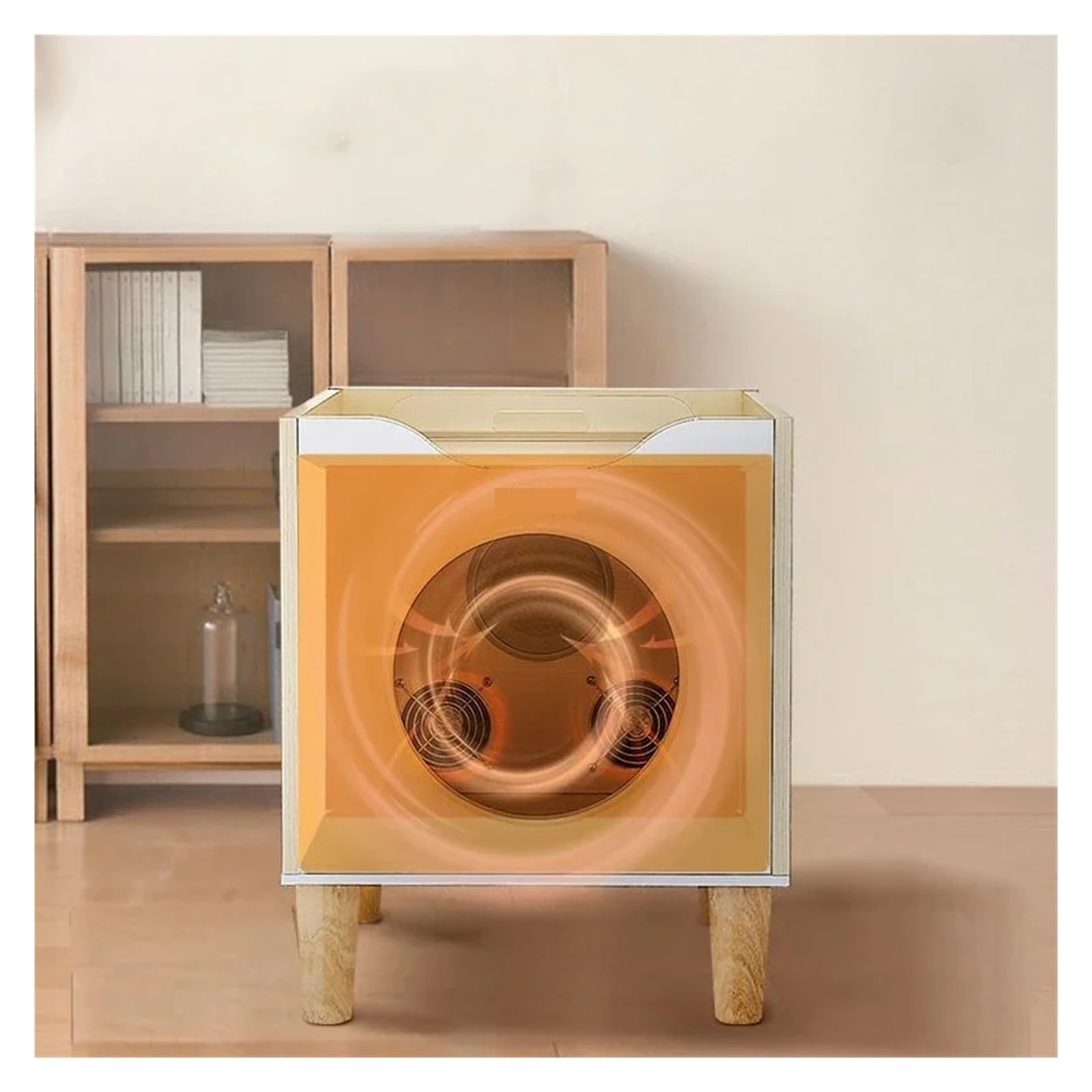 Asciugacapelli Professionale in Legno for La Toelettatura degli Animali Domestici, Completamente Automatico, Intelligente for Casa, Asciugatura Turbo, Forniture for Gatti Asciugatura Rapida