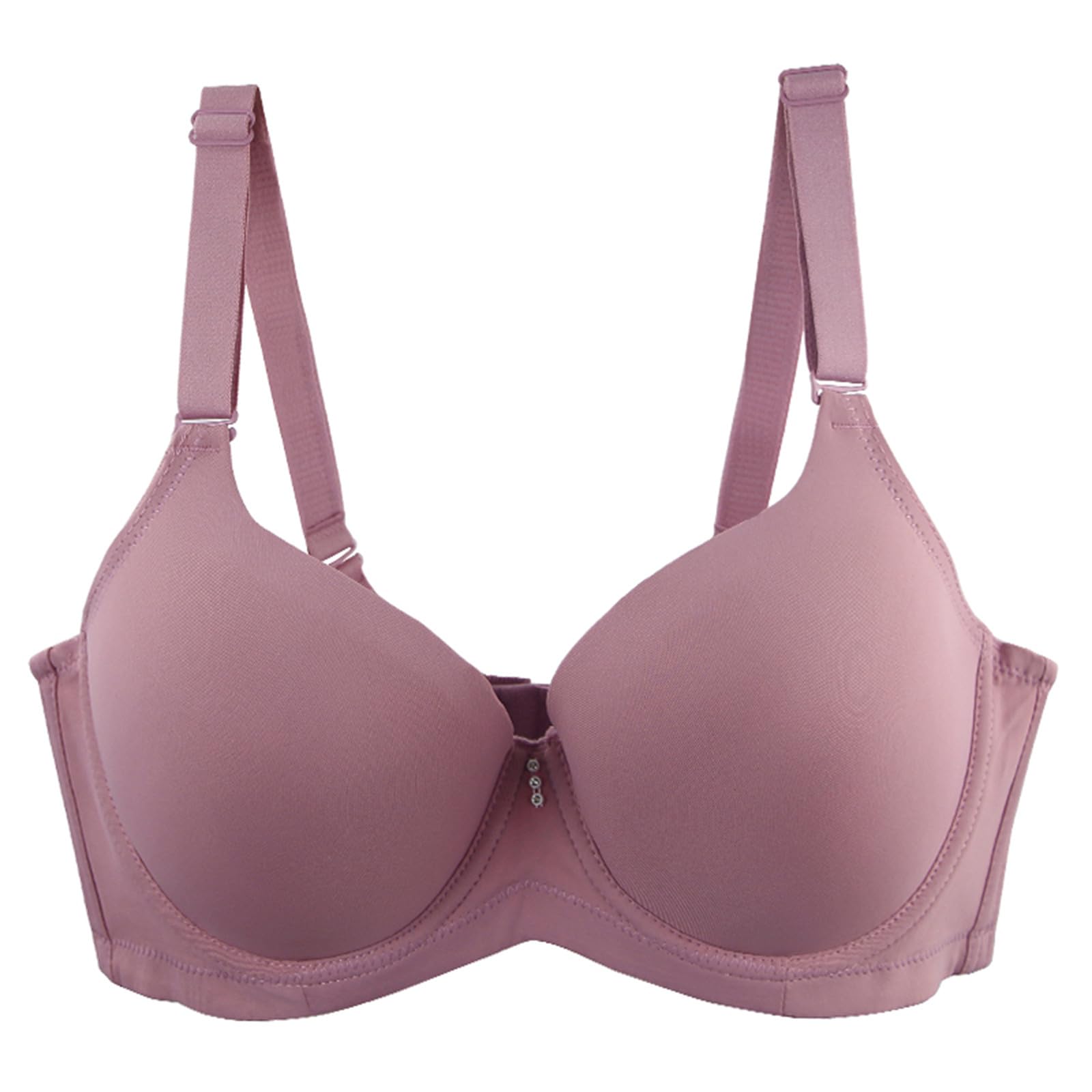 Bras for Women Sexy Push Up Seamless Solid Color Minimizer Underwear Adjustable Breathable Comfort Support Bra