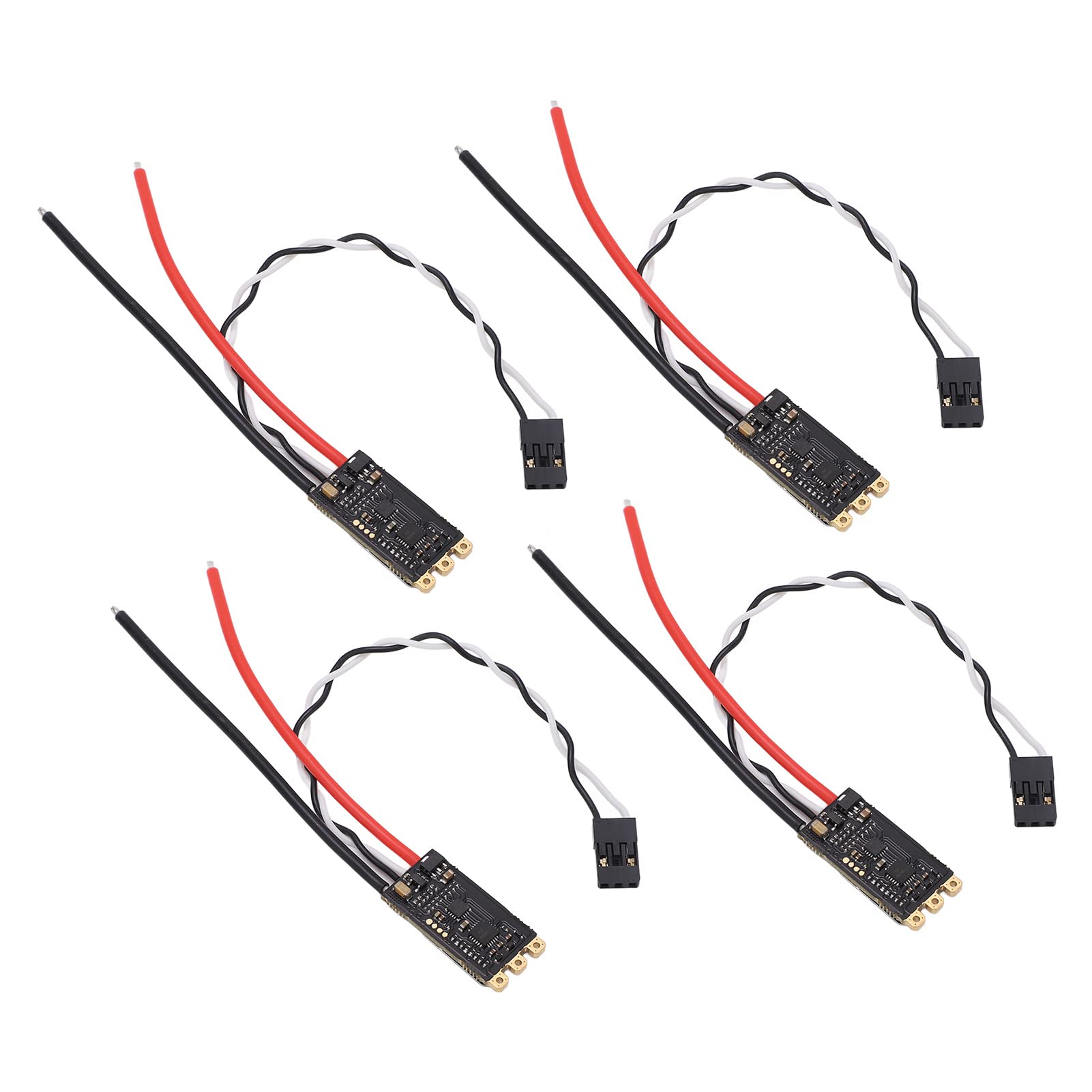 Drfeify Bezszczotkowy Zasilacz ESC 45A, 2 6S z diodą LED RGB i obsługą DShot 150 300 600, dla Drona RC Quadcopter FPV